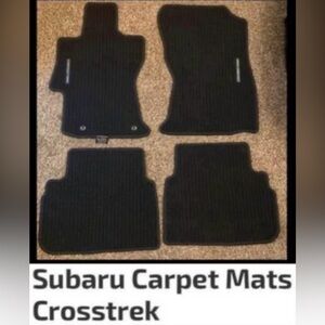 Subaru Charcoal Carpet Mats 2 front 2 back from 2019 Crosstrek